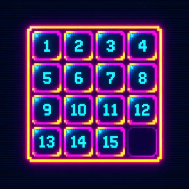 Fifteen Puzzle pixel art