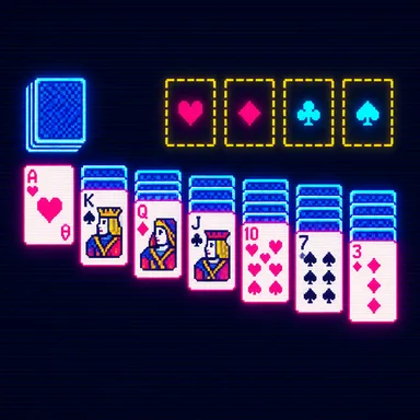 Solitaire pixel art
