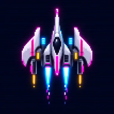 Ikaruga pixel art