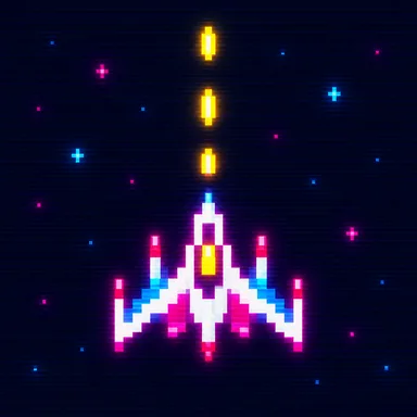 Galaga pixel art
