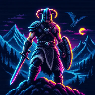 Skyrim pixel art