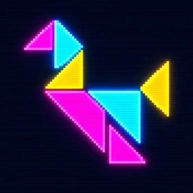 Tangram pixel art