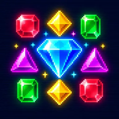Bejeweled pixel art