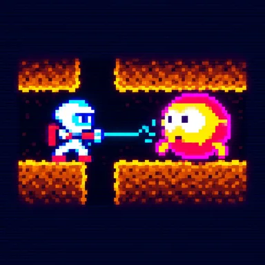 Dig Dug pixel art