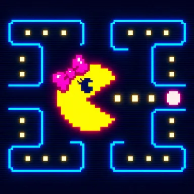 Ms. Pac-Man pixel art