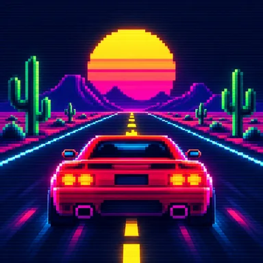 Cruis'n USA pixel art