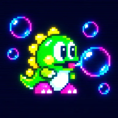 Bubble Bobble pixel art