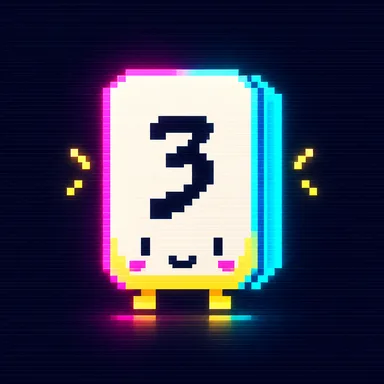 Threes pixel art