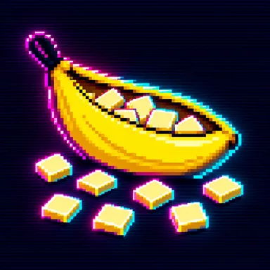 Bananagrams pixel art