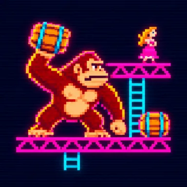 Donkey Kong pixel art