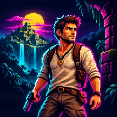 Uncharted pixel art