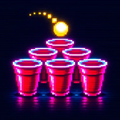 Beer Pong pixel art