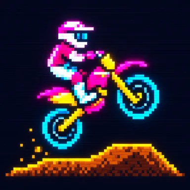 Excitebike pixel art