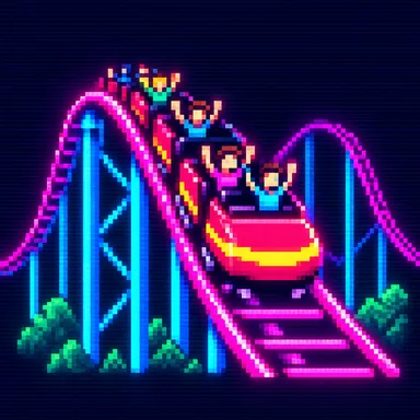 Rollercoaster Tycoon pixel art