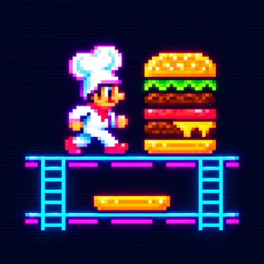 Burger Time pixel art