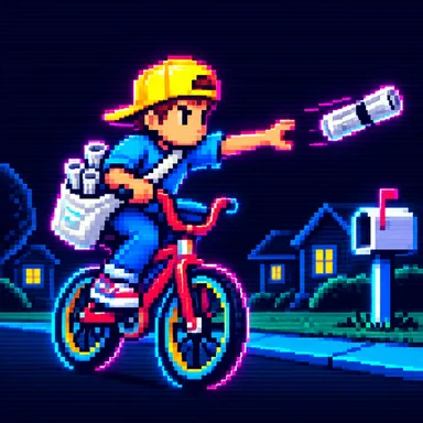 Paperboy pixel art