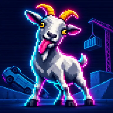 Goat Simulator pixel art