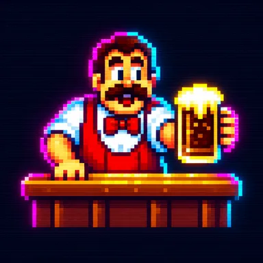 Root Beer Tapper pixel art