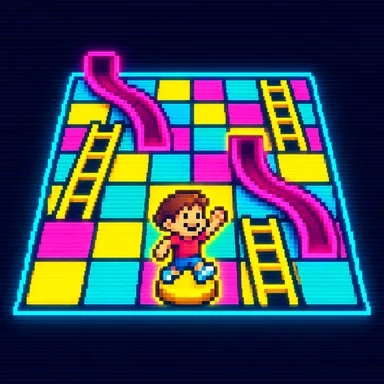 Chutes and Ladders pixel art
