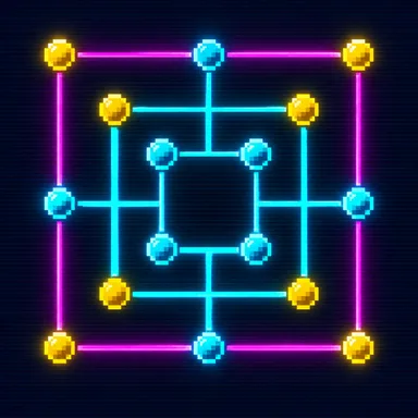 Nine Men's Morris pixel art