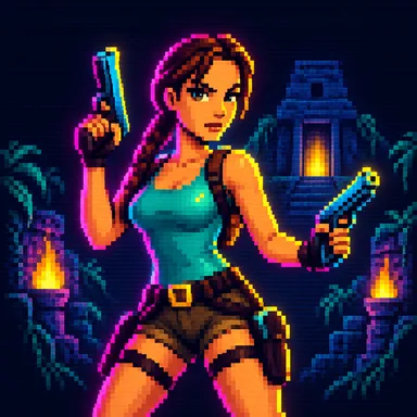 Tomb Raider pixel art