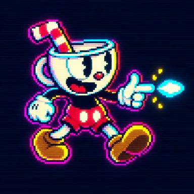 Cuphead pixel art