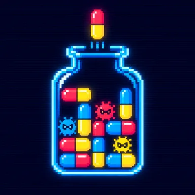 Dr. Mario pixel art
