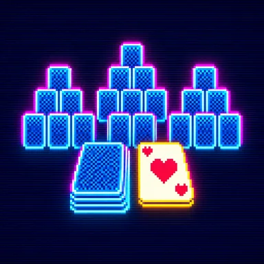 Tri Peaks pixel art