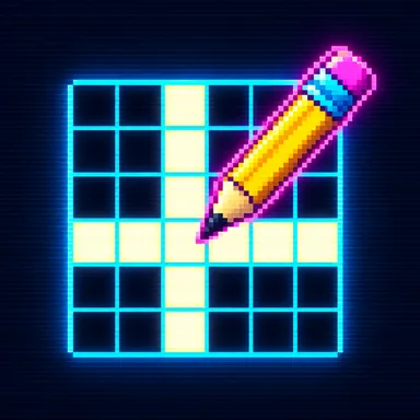 Crossword pixel art