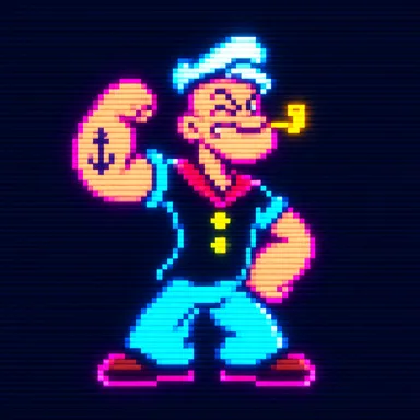 Popeye pixel art
