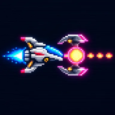 R-Type pixel art