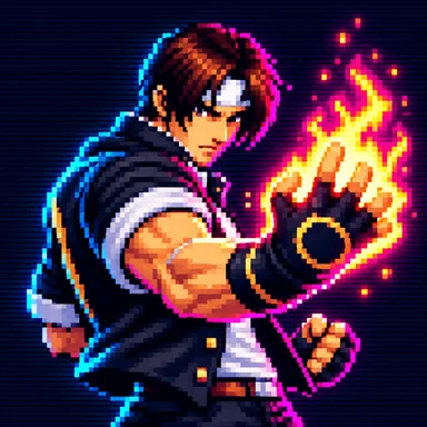 King of Fighters pixel art