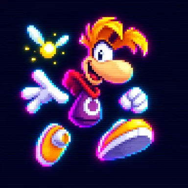 Rayman pixel art