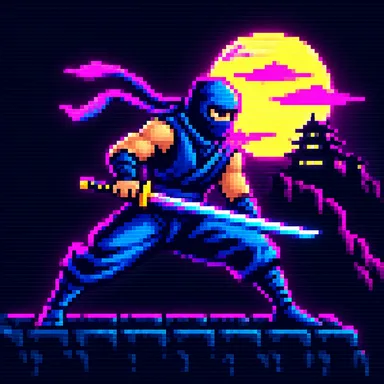 Ninja Gaiden pixel art