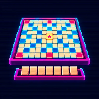 Scrabble pixel art