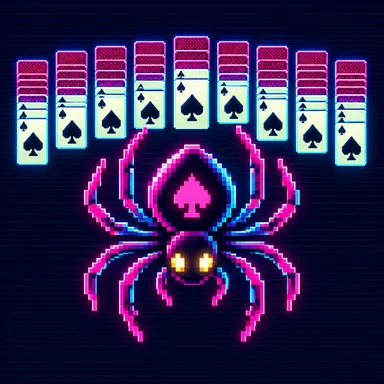 Spider Solitaire pixel art