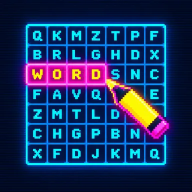 Word Search pixel art