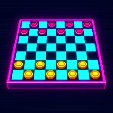Checkers pixel art