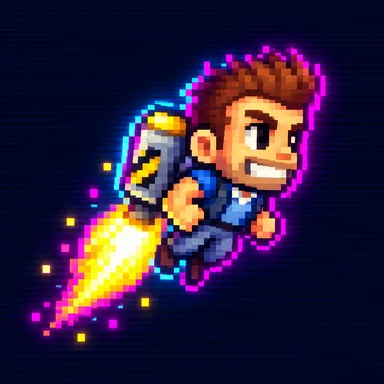 Jetpack Joyride pixel art