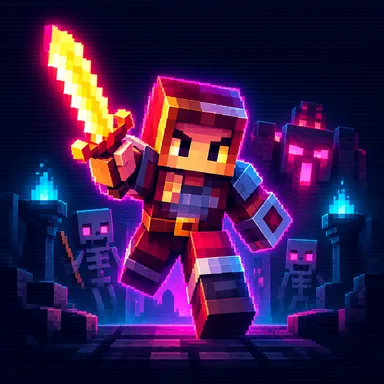 Minecraft Dungeons pixel art