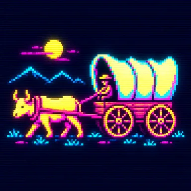 Oregon Trail pixel art