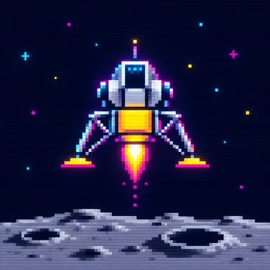 Lunar Lander pixel art