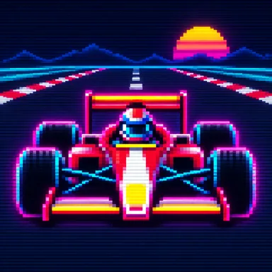 Pole Position pixel art