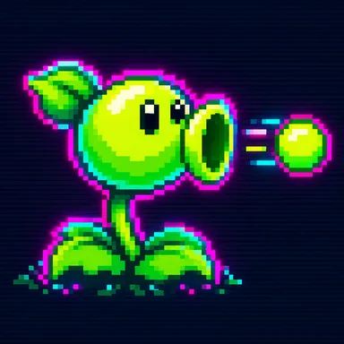 Plants vs Zombies pixel art
