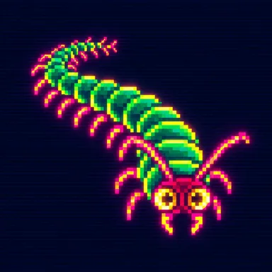 Millipede pixel art
