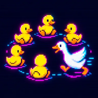 Duck Duck Goose pixel art