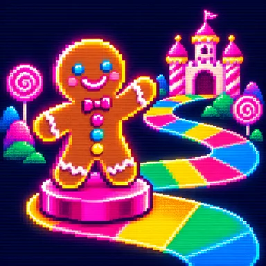 Candy Land pixel art